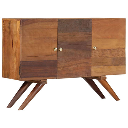 Aparador em madeira recuperada maciça 110x30x75 cm castanho