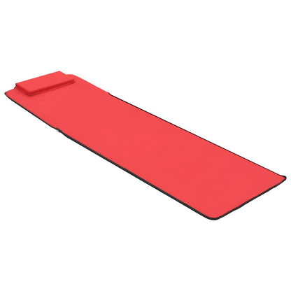 Colchões de praia dobráveis 2 pcs aço e tecido vermelho