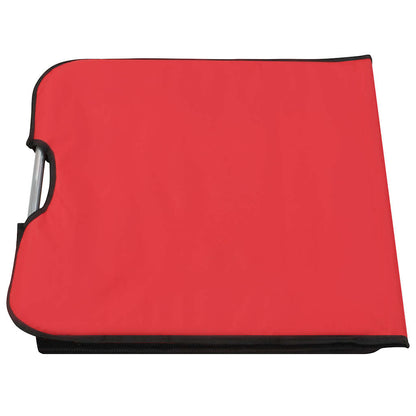 Colchões de praia dobráveis 2 pcs aço e tecido vermelho