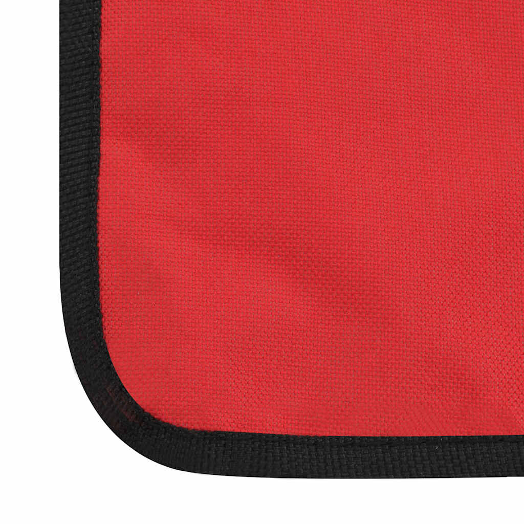 Colchões de praia dobráveis 2 pcs aço e tecido vermelho