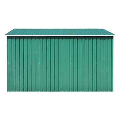 Abrigo de jardim 257x298x178 metal verde