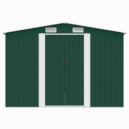 Abrigo de jardim 257x298x178 metal verde