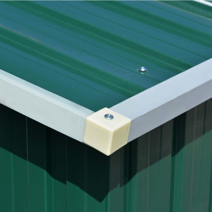 Abrigo de jardim 257x298x178 metal verde