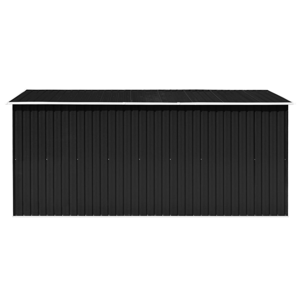 Abrigo de jardim 257x392x181 cm metal antracite