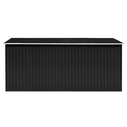 Abrigo de jardim 257x392x181 cm metal antracite