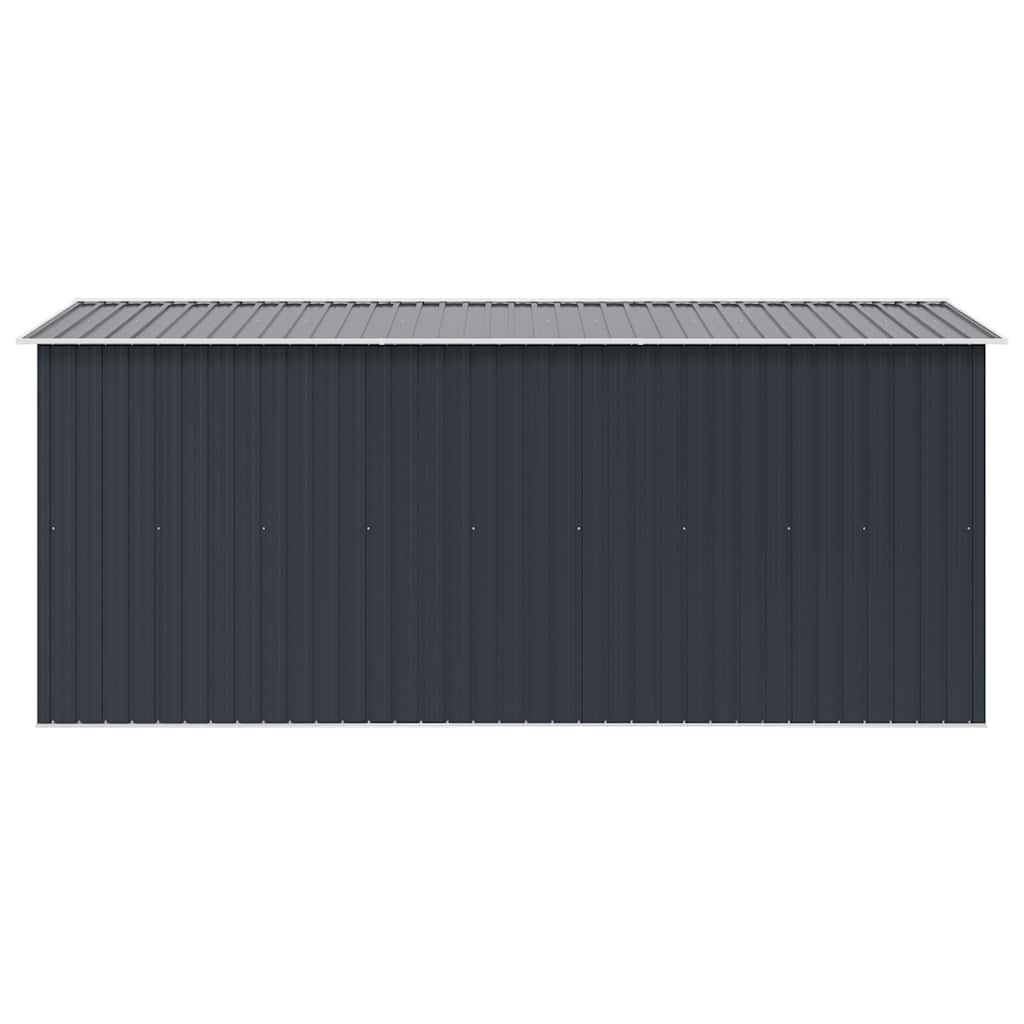 Abrigo de jardim 257x392x181 cm metal antracite