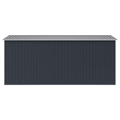 Abrigo de jardim 257x392x181 cm metal antracite