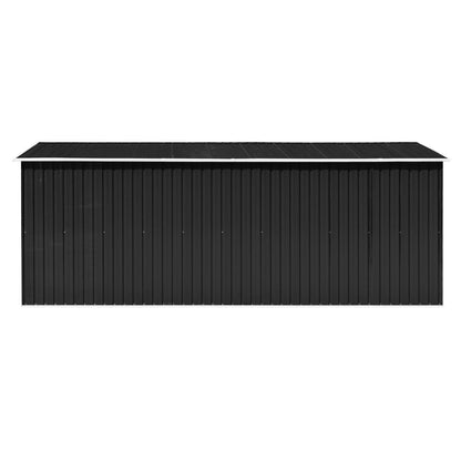 Abrigo de jardim 257x489x181 cm metal antracite
