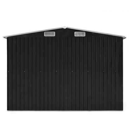 Abrigo de jardim 257x580x181 cm metal antracite