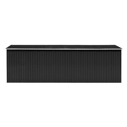Abrigo de jardim 257x580x181 cm metal antracite