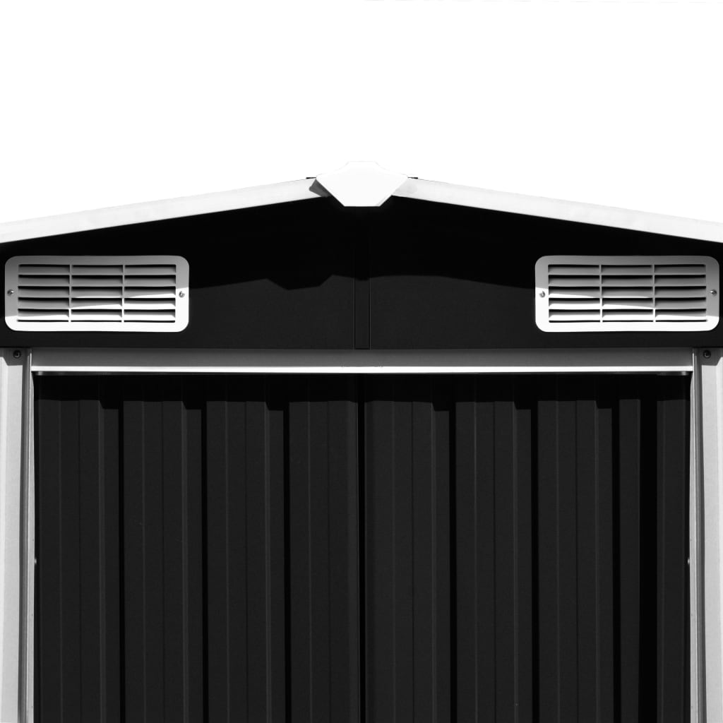 Abrigo de jardim 257x580x181 cm metal antracite