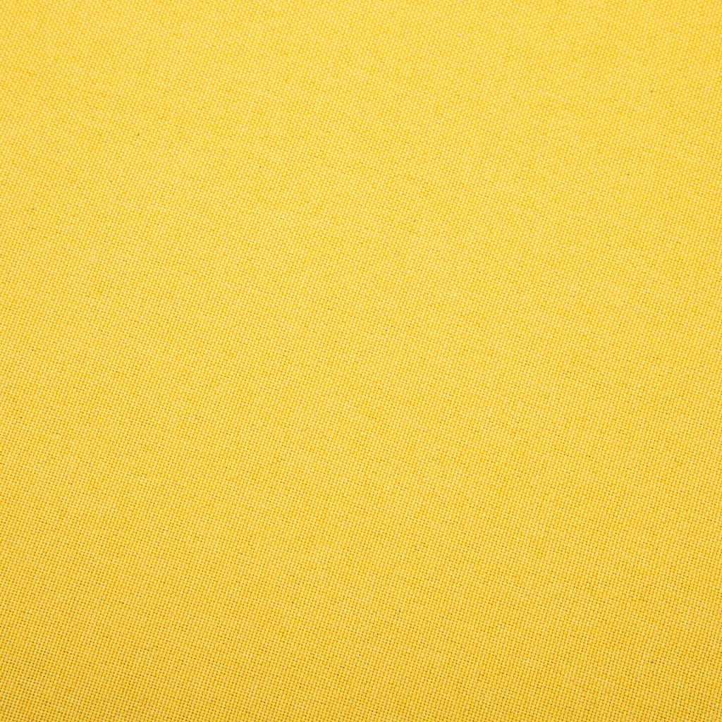 Poltrona em tecido amarelo