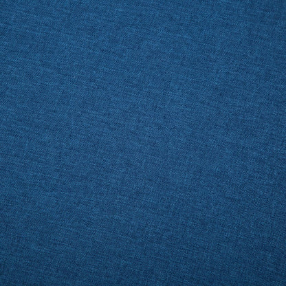 Sofá em tecido c/ forma de L 186x136x79 cm azul