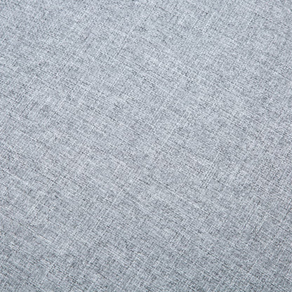 Sofá em tecido c/ forma de L 171,5x138x81,5 cm cinzento claro