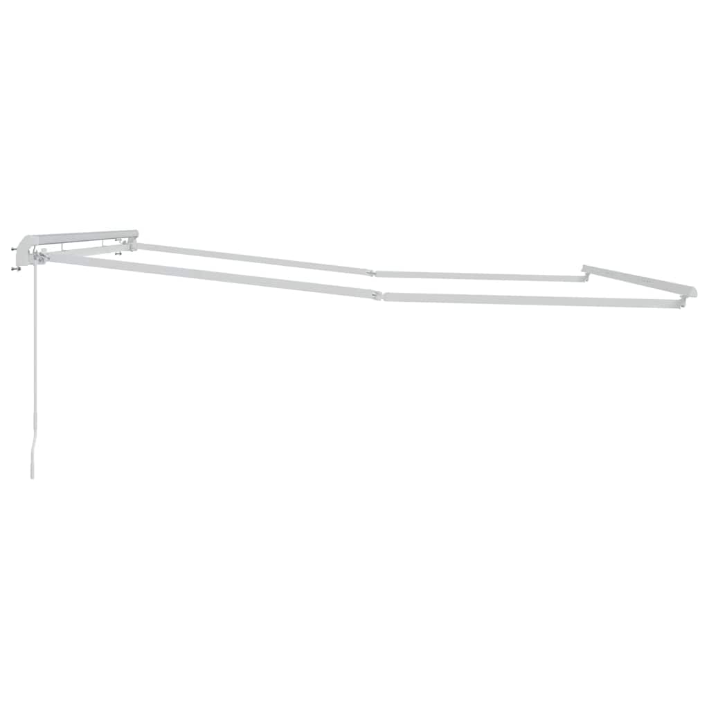 Estrutura de Toldo Manual Branco 400 × 300 cm Alumínio