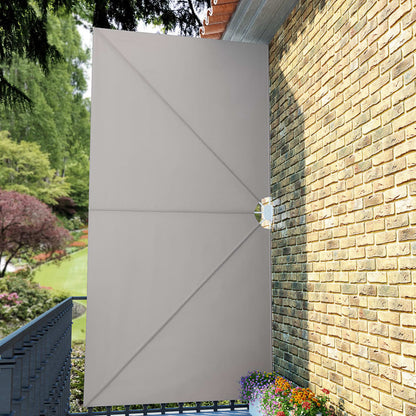 Toldo lateral dobrável para terraço 400x200 cm creme