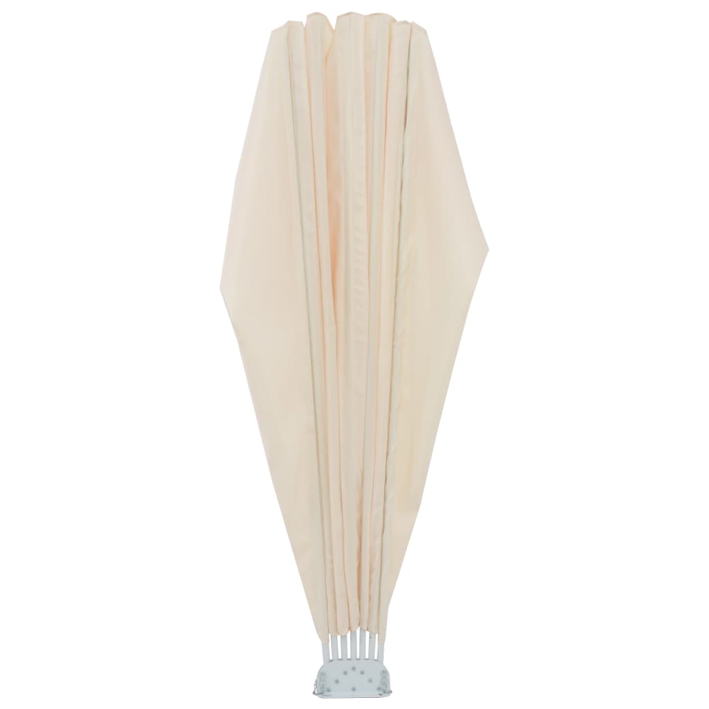 Toldo lateral dobrável para terraço 160 cm creme