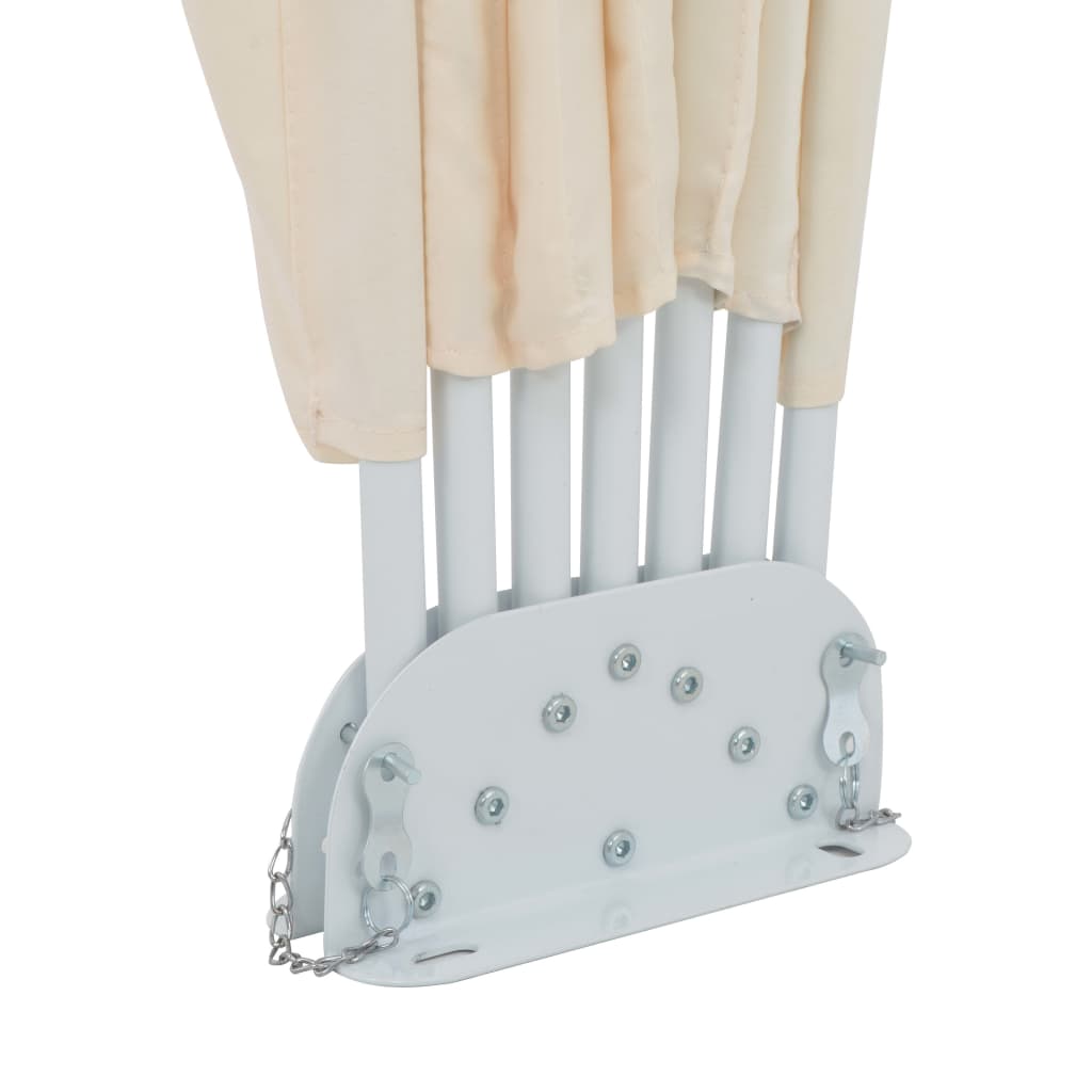 Toldo lateral dobrável para terraço 160 cm creme