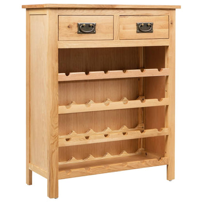 Armário para vinhos 72x32x90 cm madeira carvalho maciça
