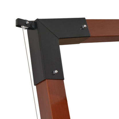 Guarda-sol cantilever c/ poste de madeira cinzento-acastanhado