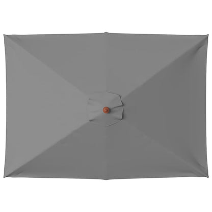 Guarda-sol de exterior c/ mastro de madeira 150x200cm antracite