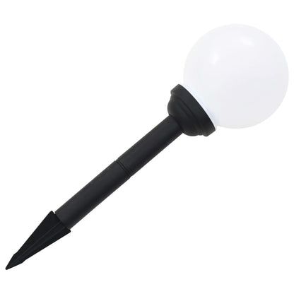 Candeeiro solar de exterior LED 4 pcs esférico 15 cm RGB