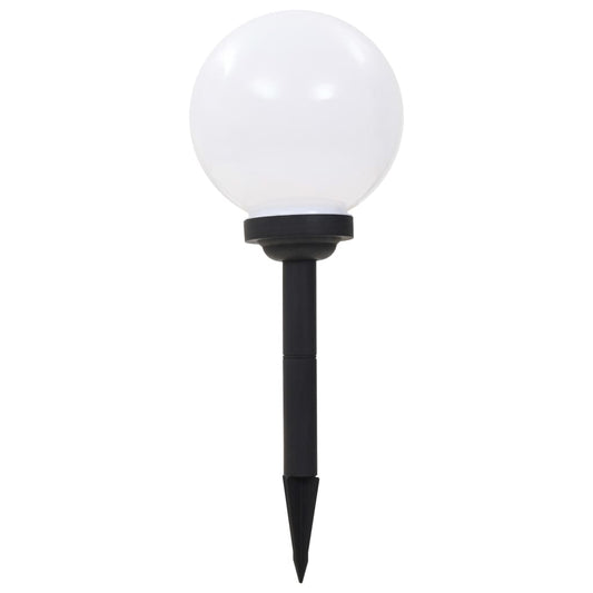 Candeeiro solar de exterior LED 3 pcs esférico 20 cm RGB