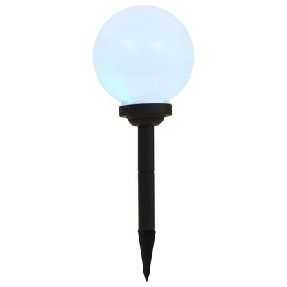 Candeeiro solar de exterior LED 3 pcs esférico 20 cm RGB
