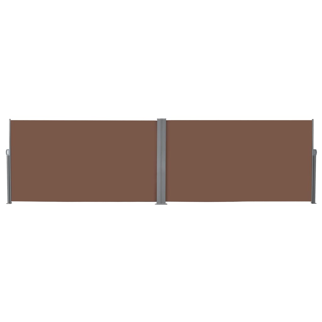 Toldo lateral retrátil 160x600 cm castanho