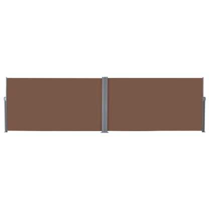 Toldo lateral retrátil 160x600 cm castanho