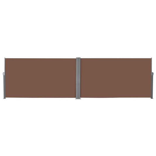 Toldo lateral retrátil 160x600 cm castanho
