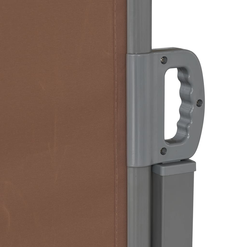 Toldo lateral retrátil 160x600 cm castanho