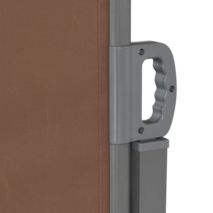 Toldo lateral retrátil 160x600 cm castanho