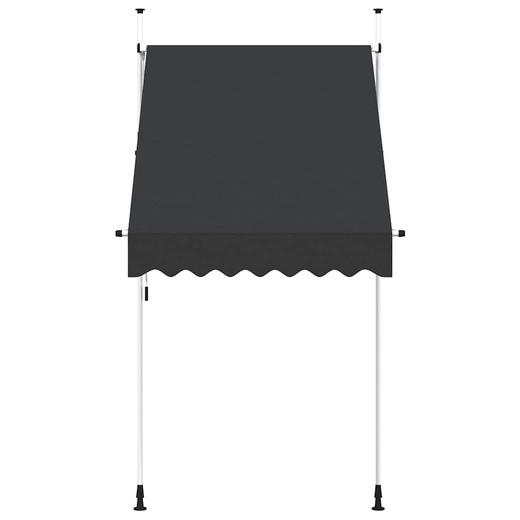 Toldo retrátil manual 150 cm antracite