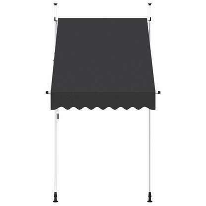 Toldo retrátil manual 150 cm antracite