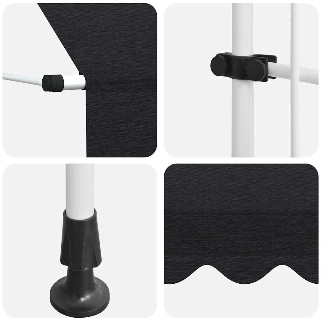 Toldo retrátil manual 150 cm antracite