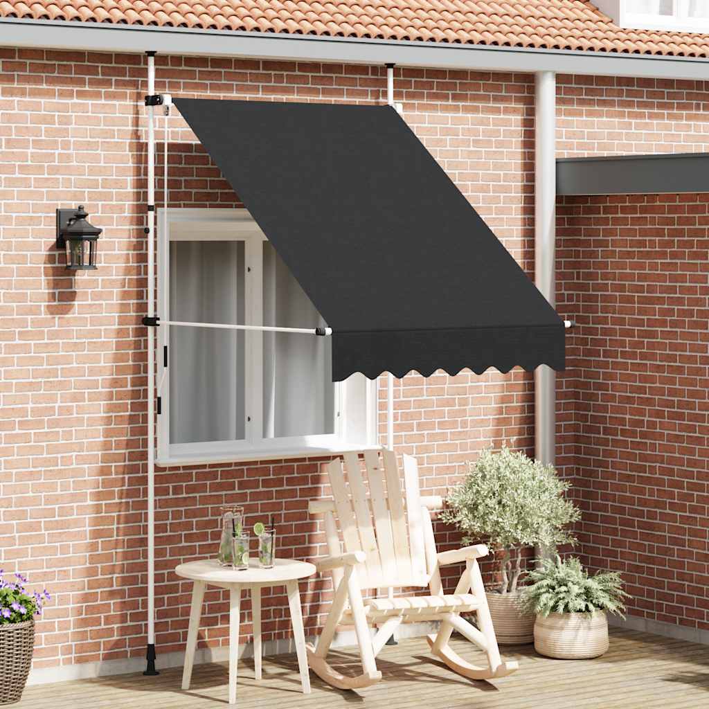 Toldo retrátil manual 150 cm antracite