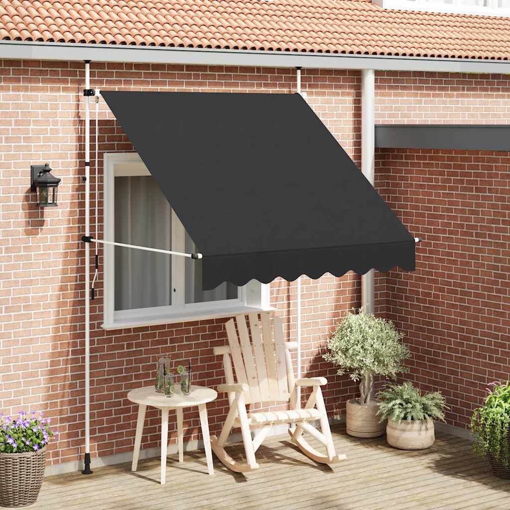 Toldo retrátil manual 200 cm antracite