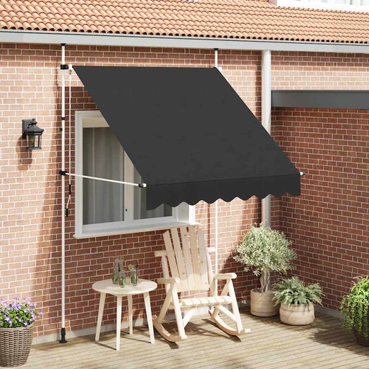 Toldo retrátil manual 200 cm antracite