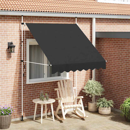 Toldo retrátil manual 200 cm antracite