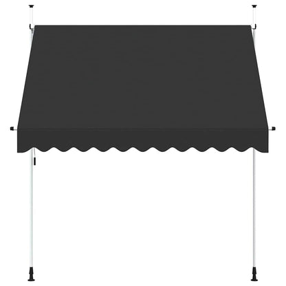 Toldo retrátil manual 250 cm antracite