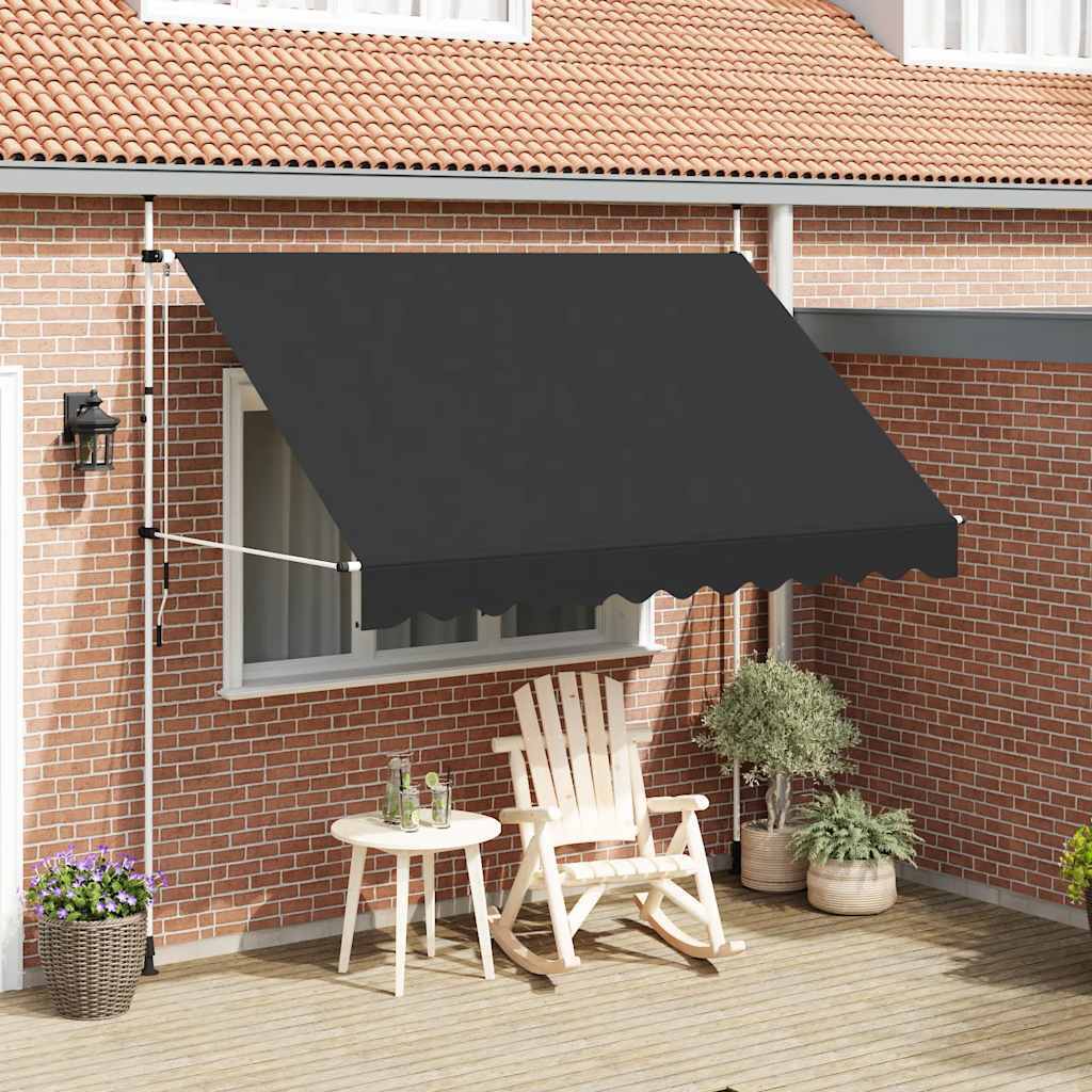 Toldo retrátil manual 300 cm antracite