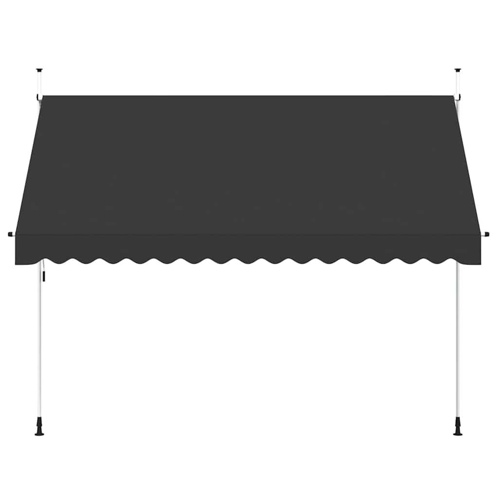 Toldo retrátil manual 350 cm antracite