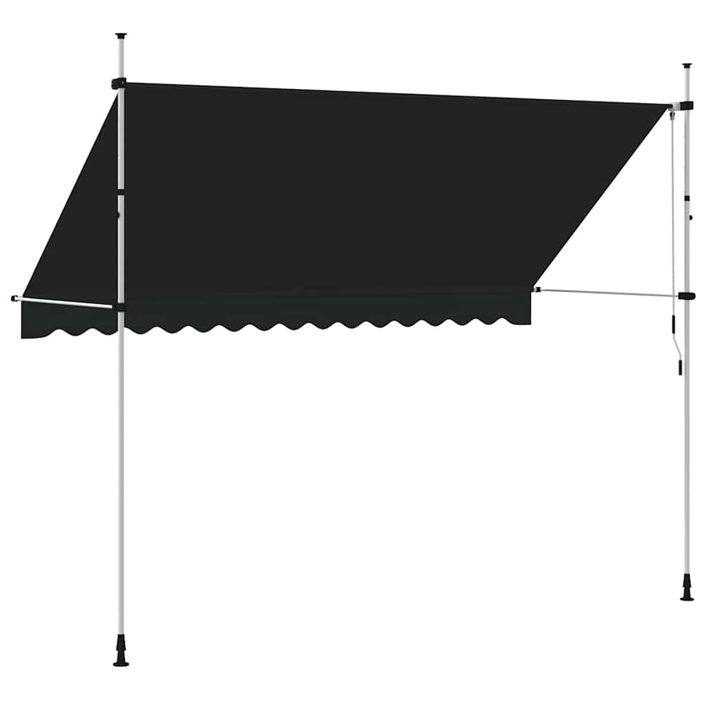 Toldo retrátil manual 350 cm antracite