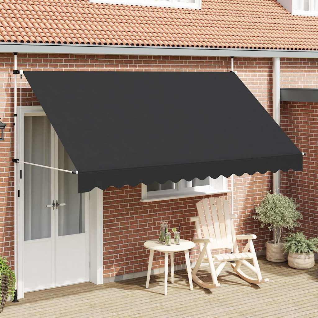 Toldo retrátil manual 350 cm antracite