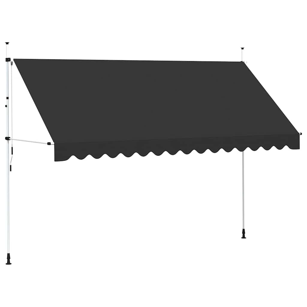 Toldo retrátil manual 400 cm antracite