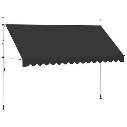 Toldo retrátil manual 400 cm antracite