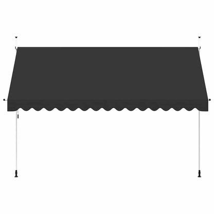 Toldo retrátil manual 400 cm antracite