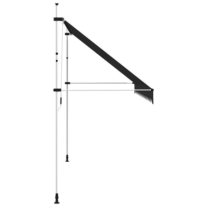 Toldo retrátil manual 400 cm antracite