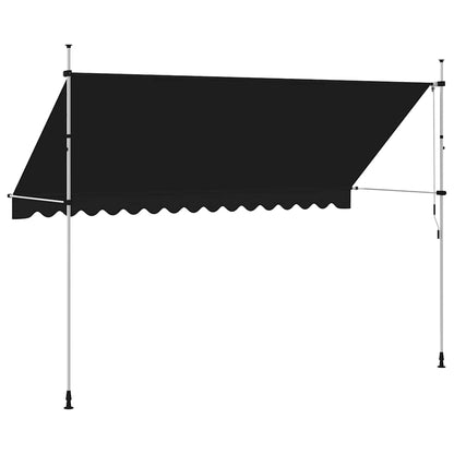 Toldo retrátil manual 400 cm antracite